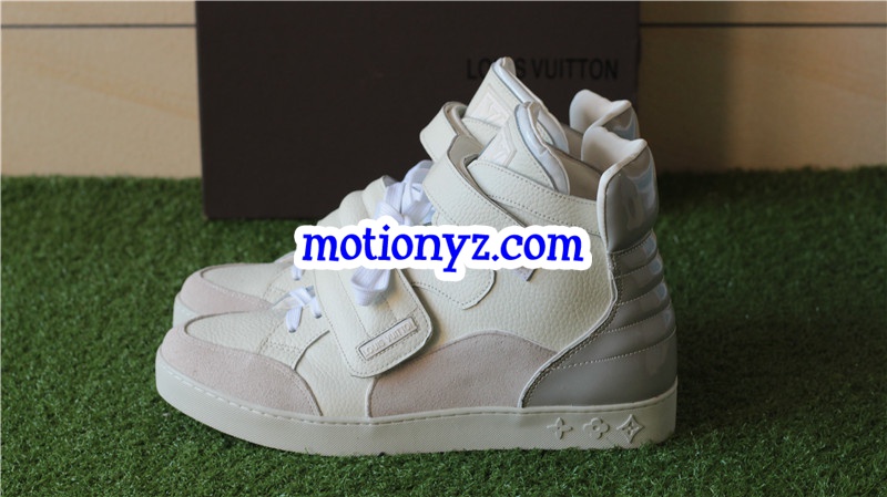 Brand Sneaker High Top Cream White